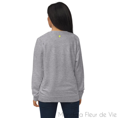 Sweat écologique unisexe - Love - Mandala Fleur de vie