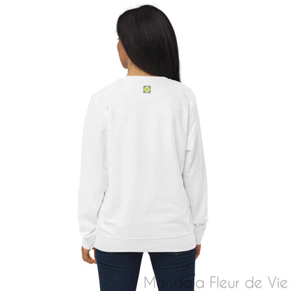 Sweat écologique unisexe - Love - Mandala Fleur de vie