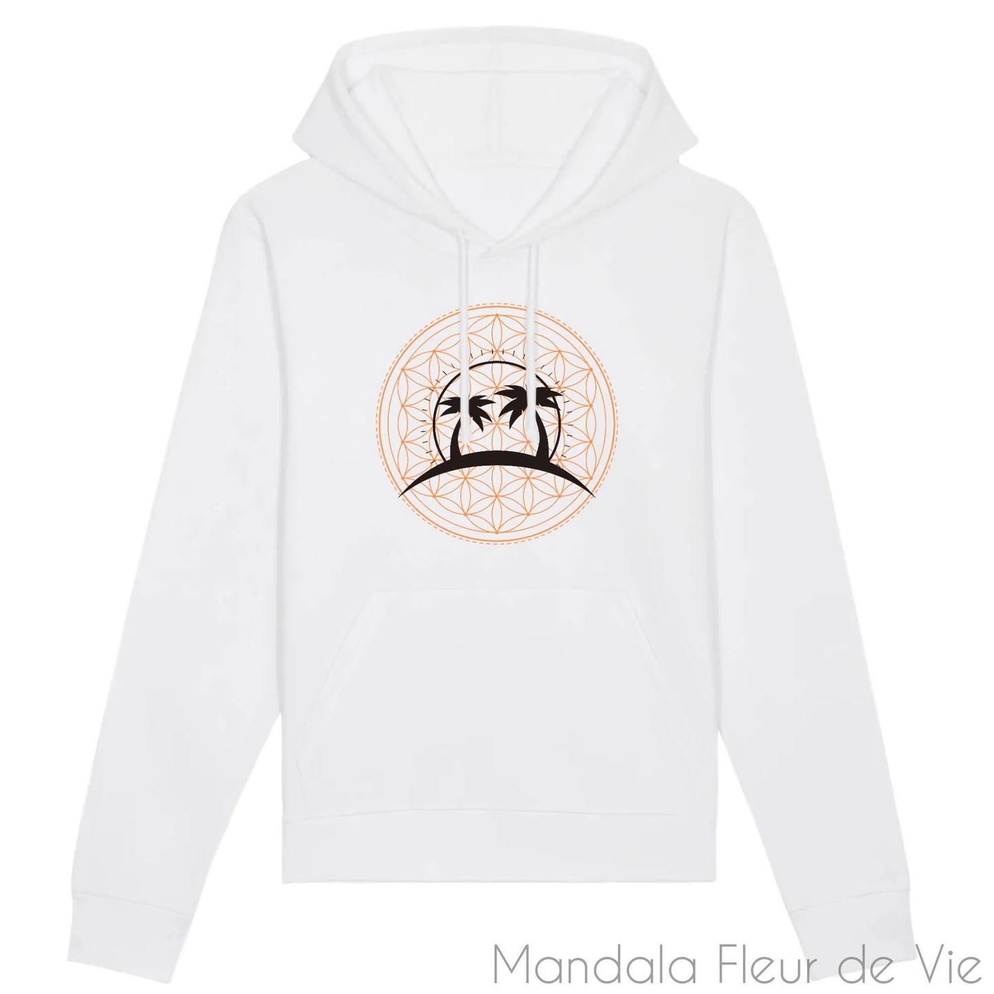 Sweat en Coton Bio Mandala Fleur de Vie Cocotiers