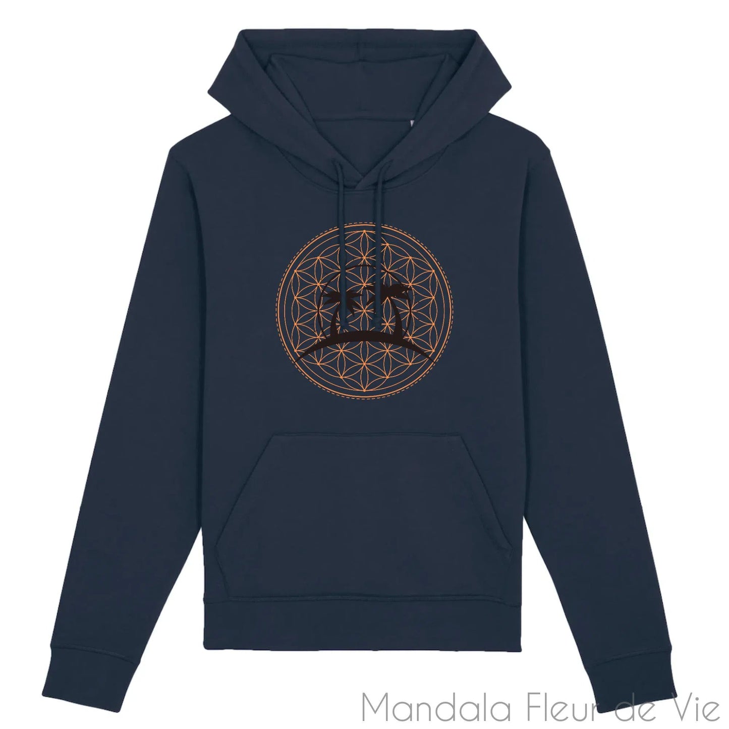 Sweat en Coton Bio Mandala Fleur de Vie Cocotiers