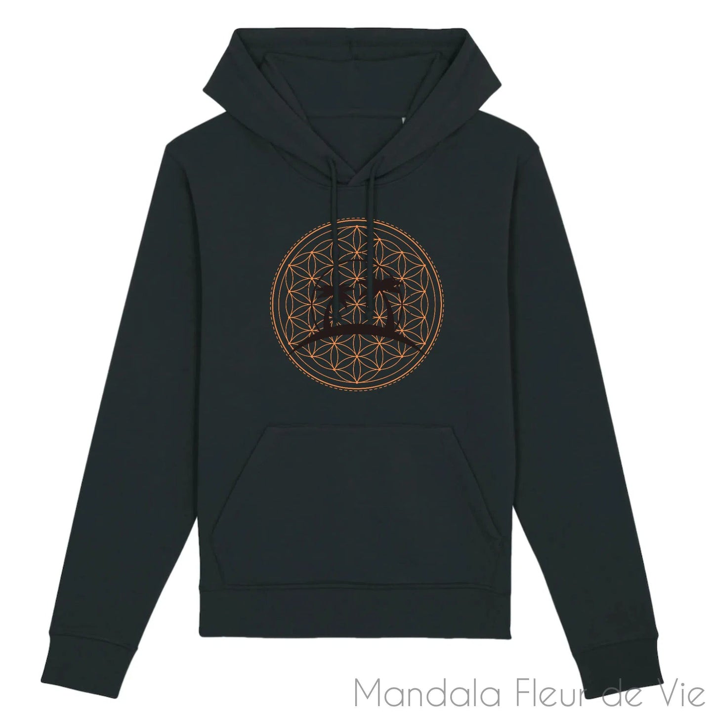 Sweat en Coton Bio Mandala Fleur de Vie Cocotiers