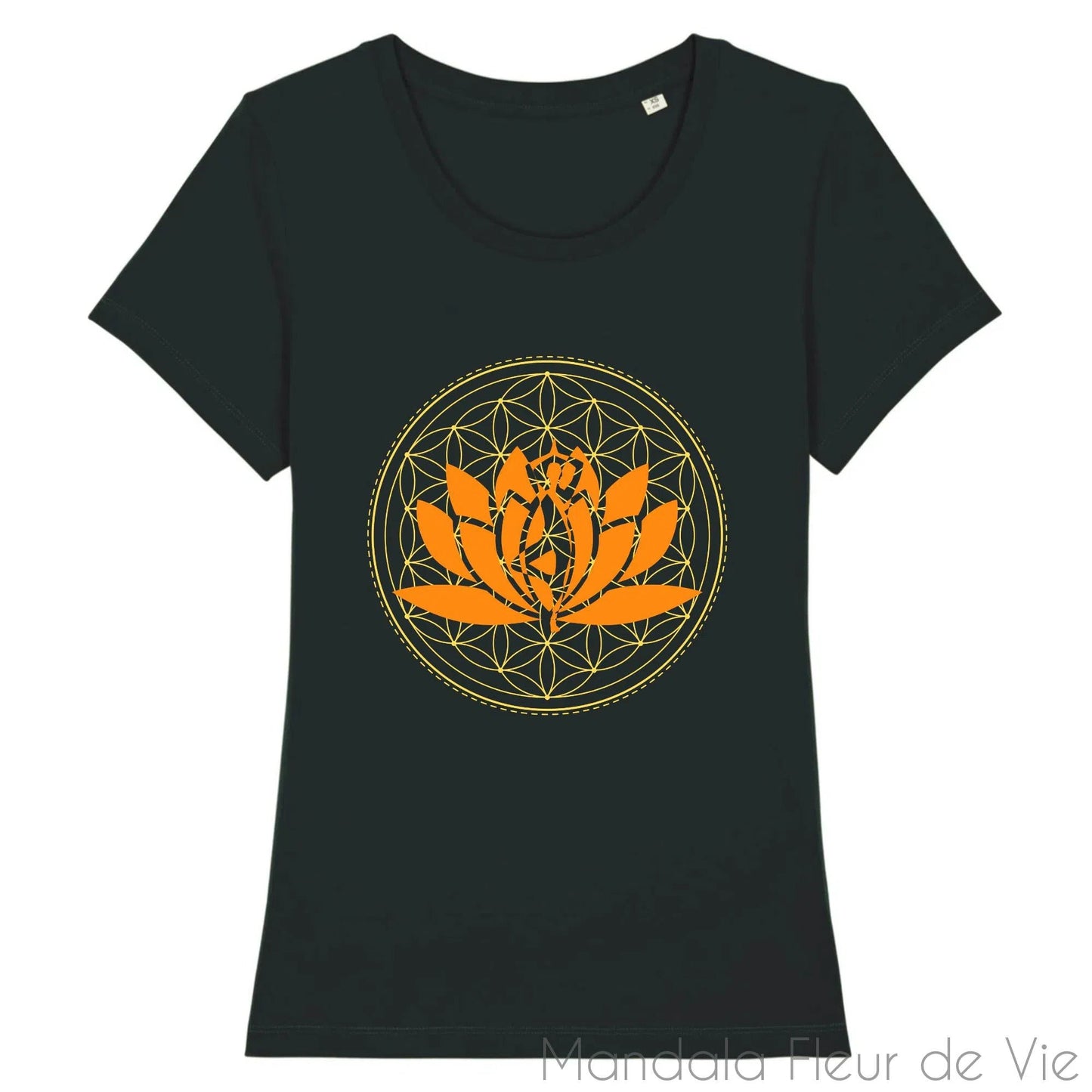 T Shirt Femme Fleur de Vie Yoga Lotus