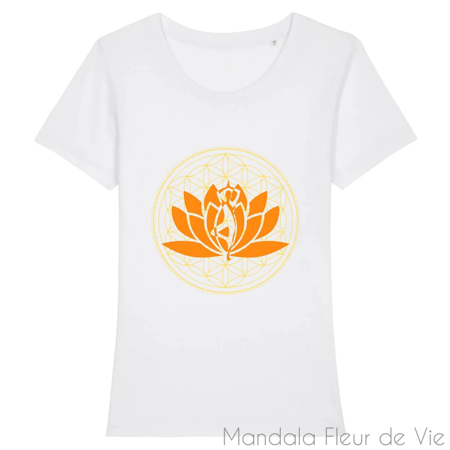 T Shirt Femme Fleur de Vie Yoga Lotus