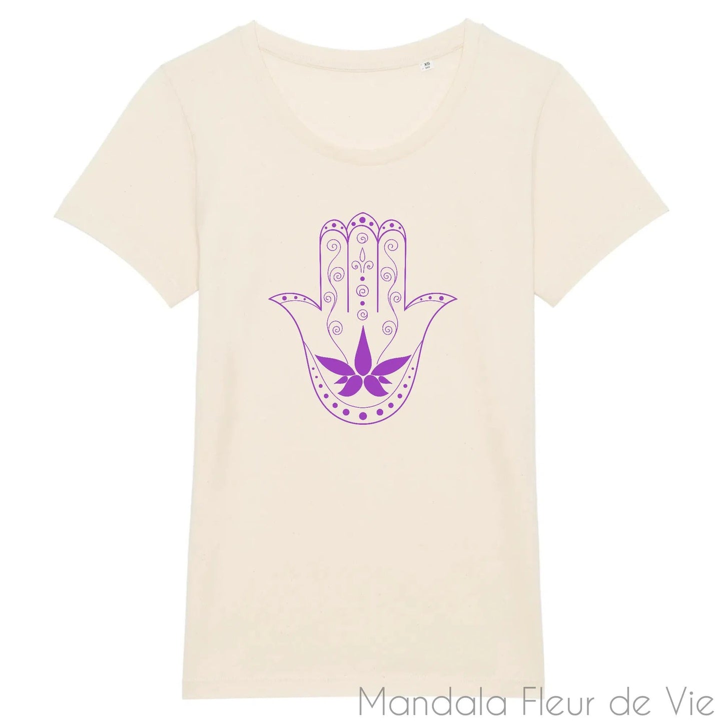 T Shirt Femme Main de Fatma Mandala - Mandala Fleur de vie