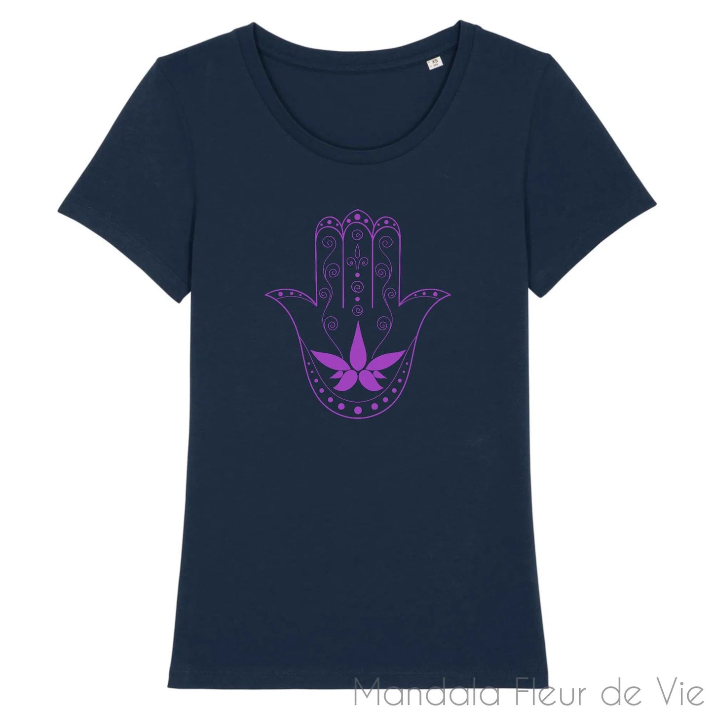 T Shirt Femme Main de Fatma Mandala - Mandala Fleur de vie