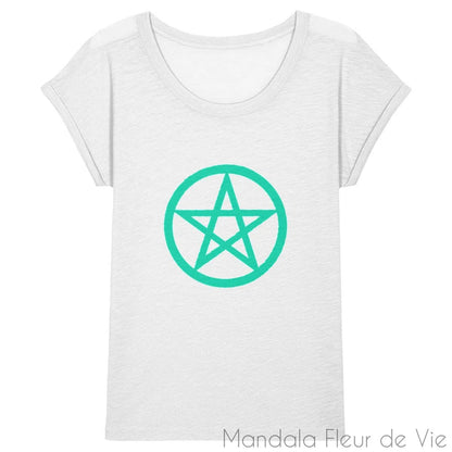 T-Shirt Femme Pentacle - Mandala Fleur de vie