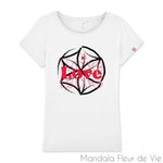 T Shirt Femme "Love Vibration" - Mandala Fleur de vie