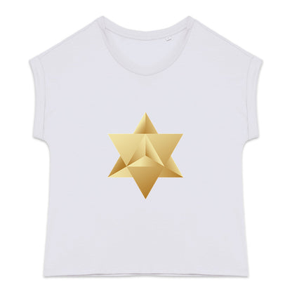 T-Shirt en Coton Bio - Merkaba Or