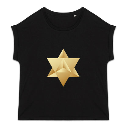 T-Shirt en Coton Bio - Merkaba Or