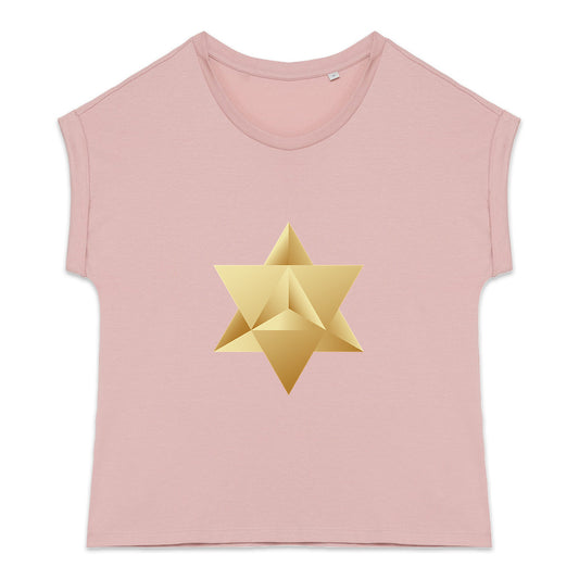 T-Shirt en Coton Bio - Merkaba Or