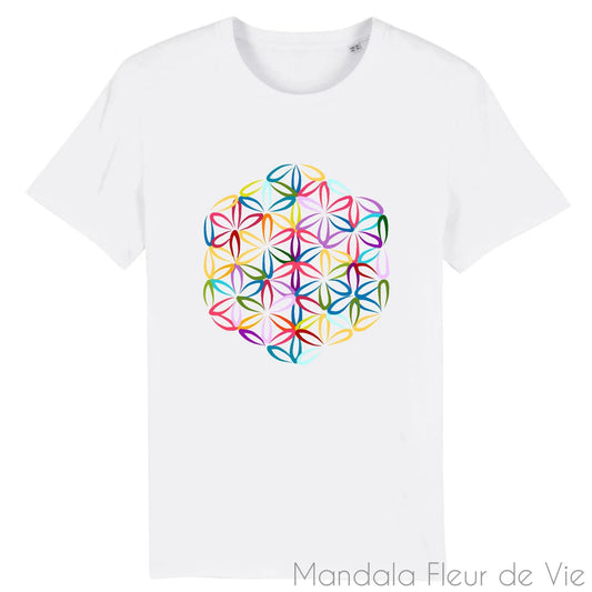 T Shirt Fleur de Vie Couleur
