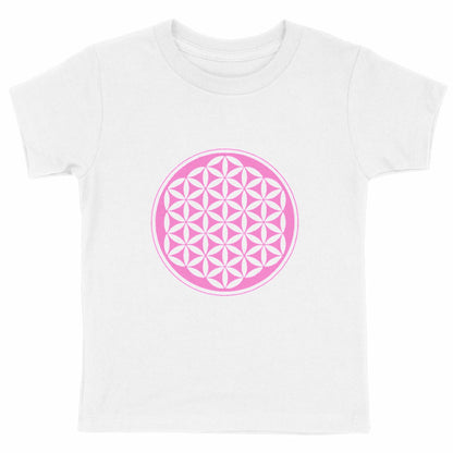 T-Shirt Fleur de Vie Enfant - face_blanc