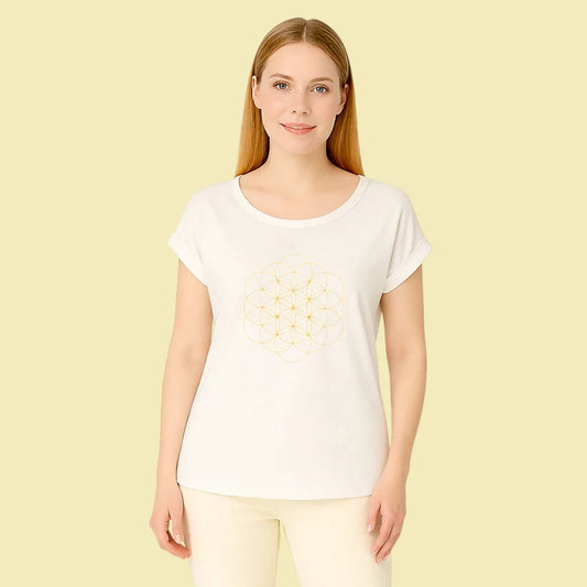 tee shirt fleur de vie bio