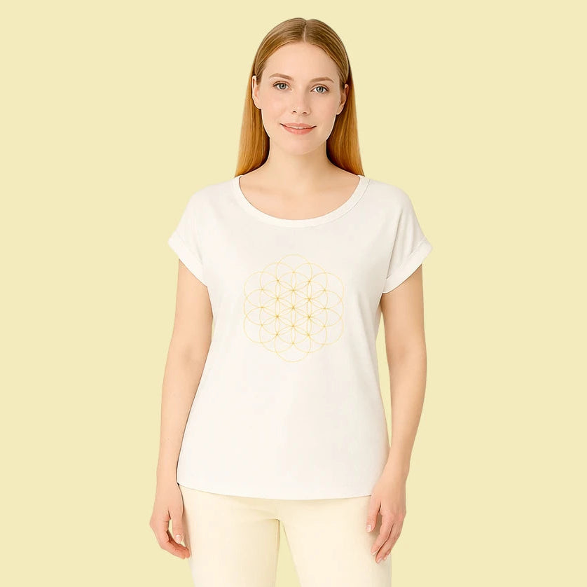 tee shirt fleur de vie bio