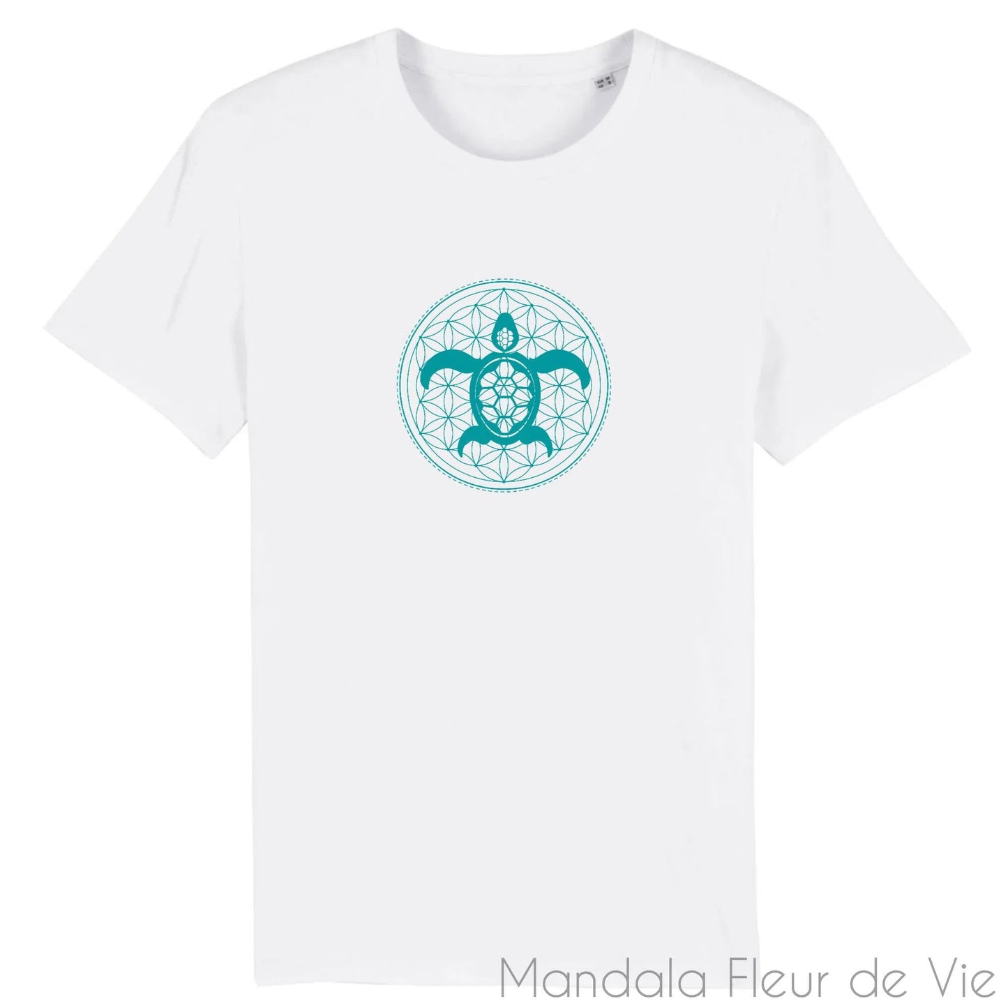 T Shirt Fleur de Vie Mandala Tortue