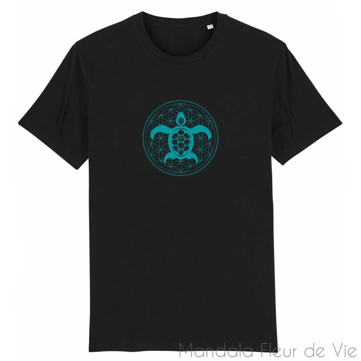 T Shirt Fleur de Vie Mandala Tortue