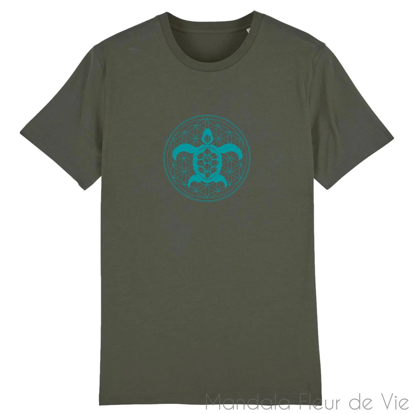 T Shirt Fleur de Vie Mandala Tortue