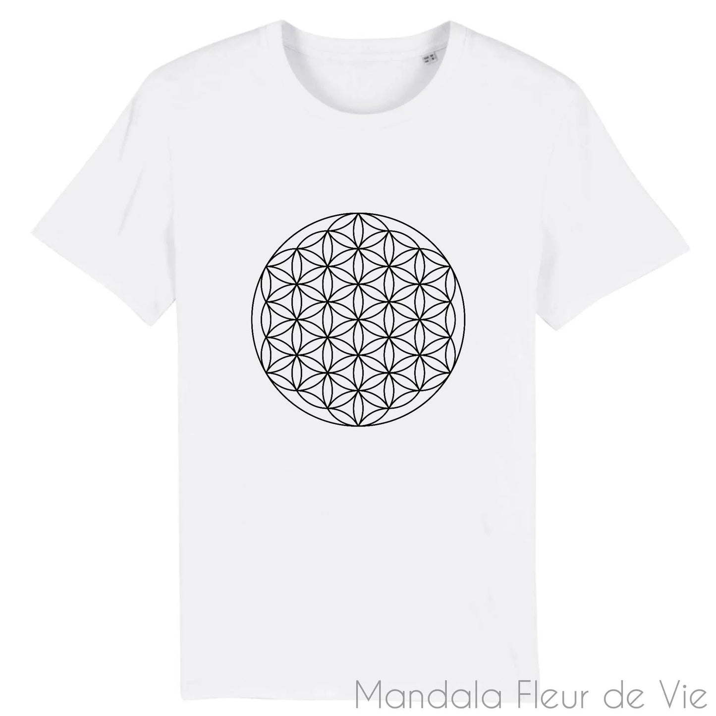 T Shirt Fleur de Vie Noire