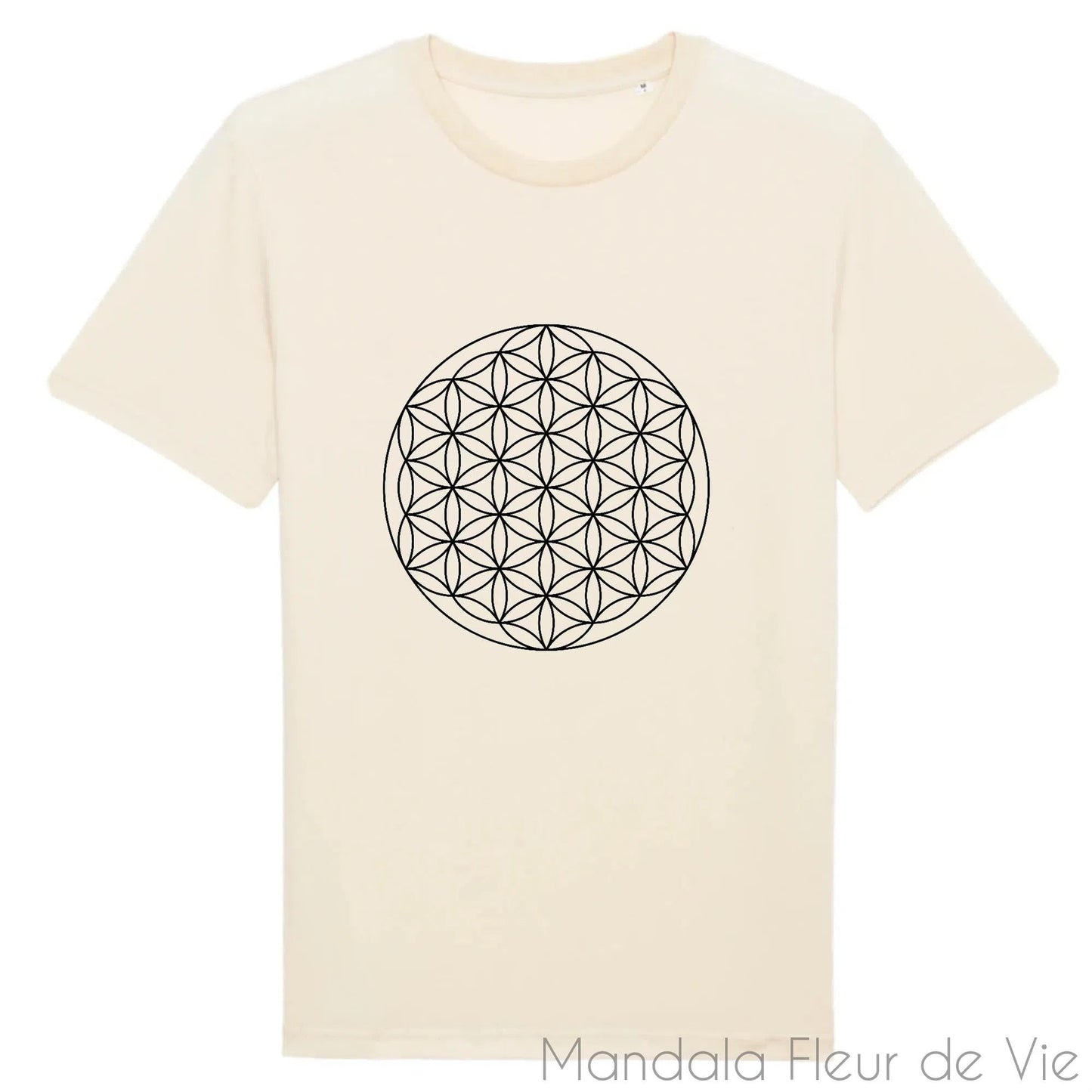 T Shirt Fleur de Vie Noire