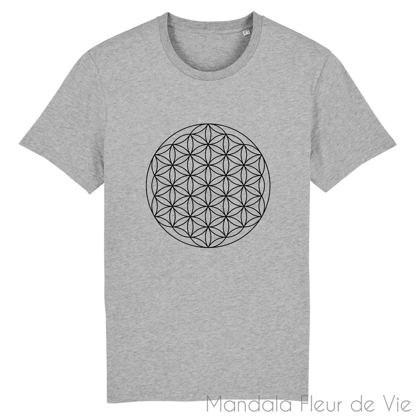 T Shirt Fleur de Vie Noire