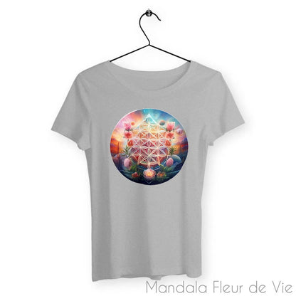 T-Shirt Fleur de Vie Univers - Mandala Fleur de vie