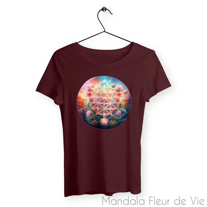 T-Shirt Fleur de Vie Univers - Mandala Fleur de vie