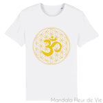 T Shirt Mandala Fleur de Vie Om Or