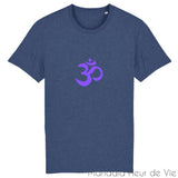 T-Shirt Om en Coton Bio Mandala Fleur de vie