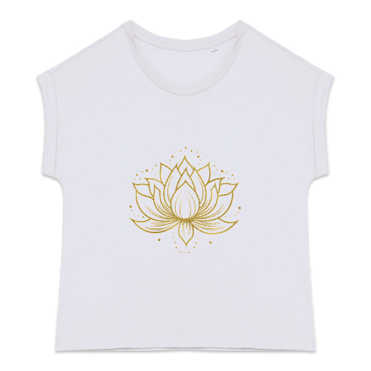 T-Shirt en coton bio Lotus  or