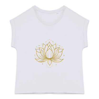T-Shirt en coton bio Lotus  or