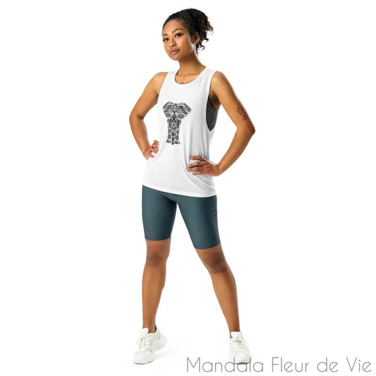 Débardeur Yoga Femme "Mandala éléphant"
