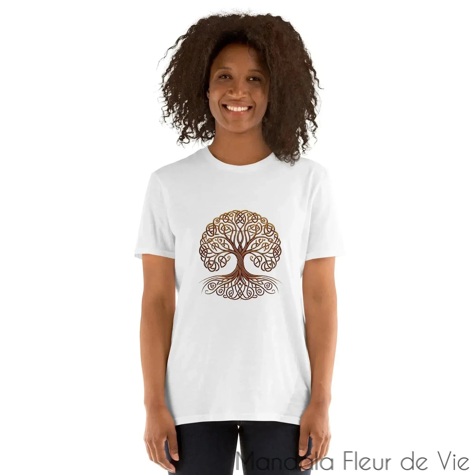 T-shirt Unisexe Arbre de Vie Celte - Mandala Fleur de vie