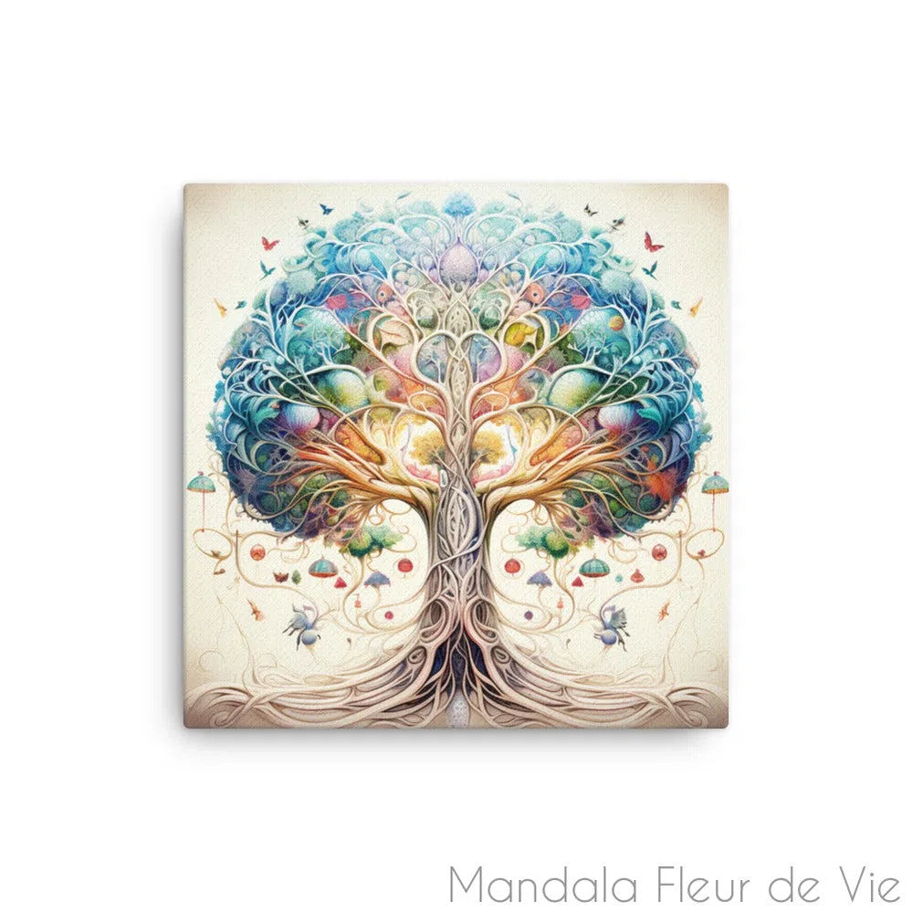 Tableau Arbre de Vie Magique - Mandala Fleur de vie