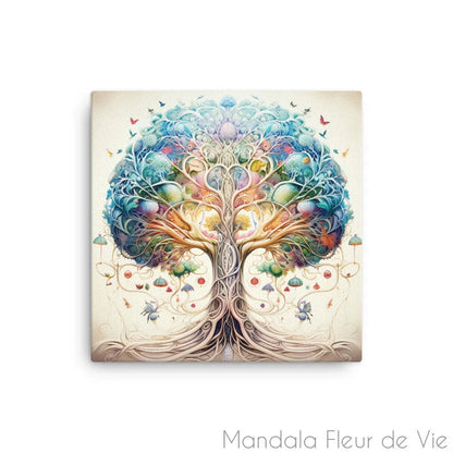 Tableau Arbre de Vie Magique - Mandala Fleur de vie