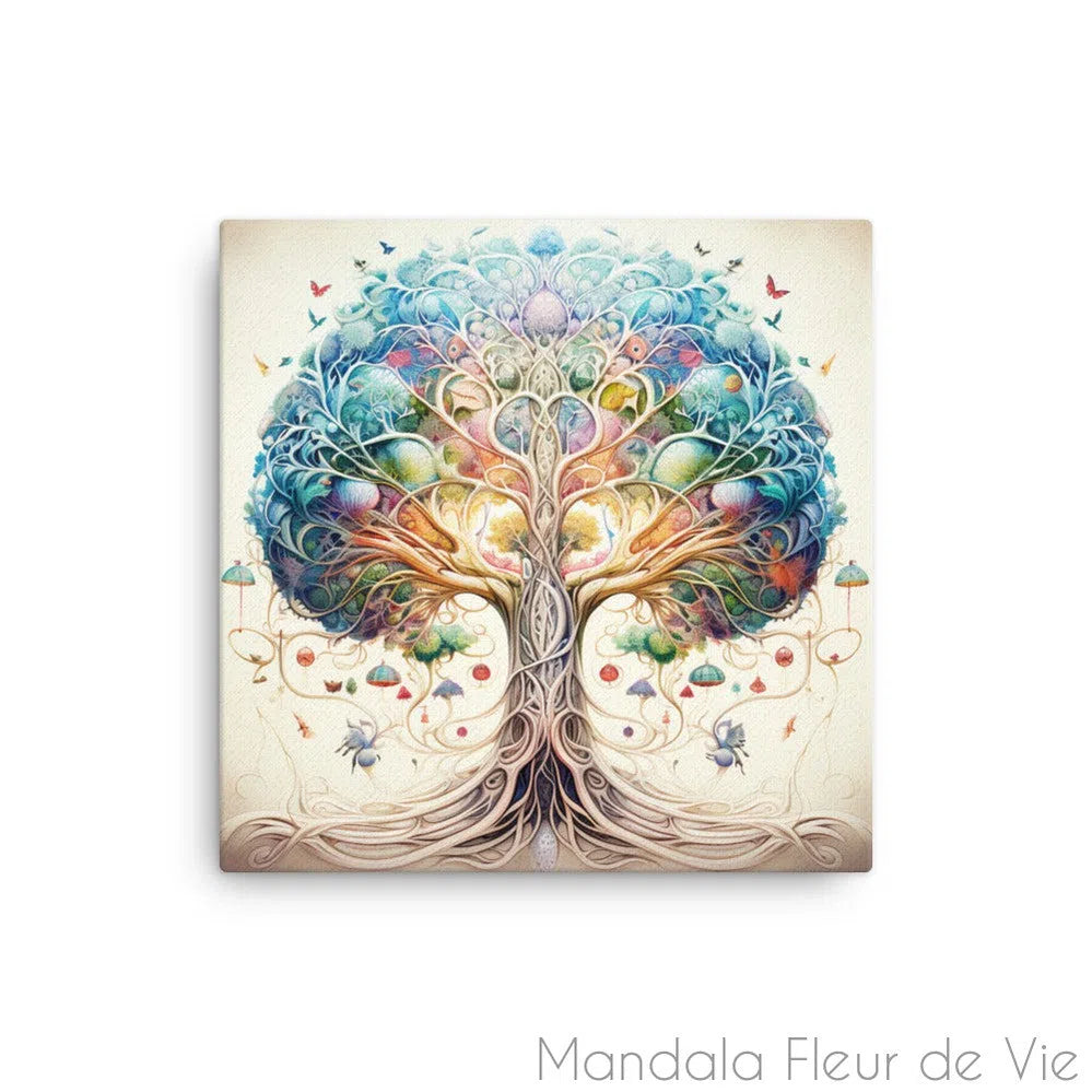 Tableau Arbre de Vie Magique - Mandala Fleur de vie