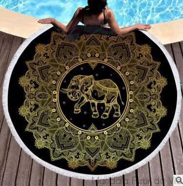 Tapis Mandala Eléphant