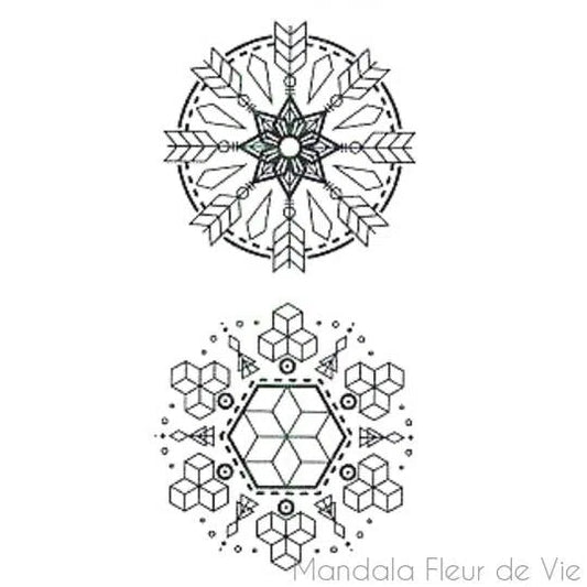 Tatouage Fleur de VieCube