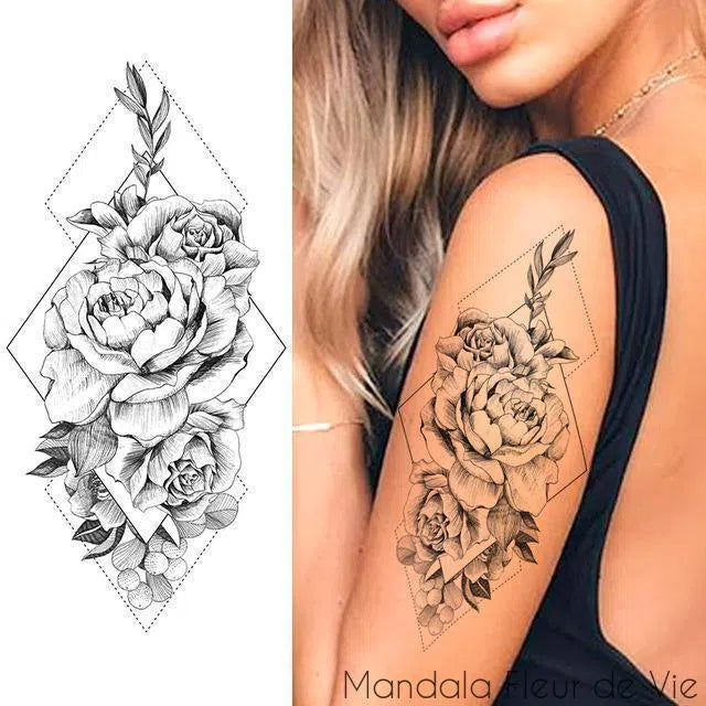 Tatouage Mandala Fleur Mandala Fleur de vie