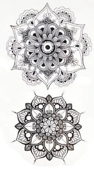 Tatouage Mandala <br>Fleur de Lotus Mandala Fleur de vie