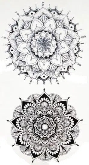 Tatouage Mandala<br> Lotus Mandala Fleur de vie