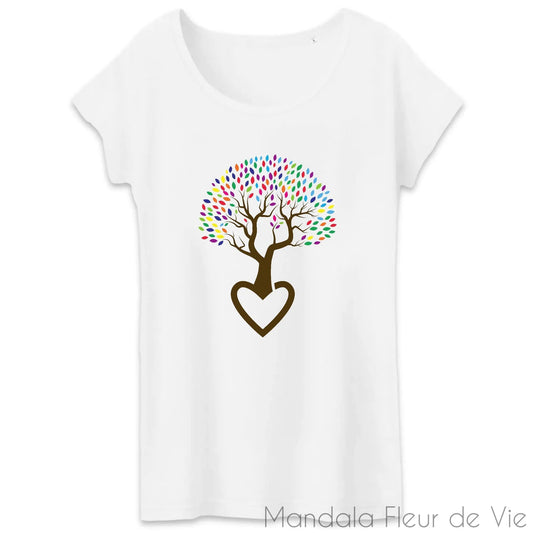 Tee Shirt Femme Arbre de Vie Gaia - Mandala Fleur de vie