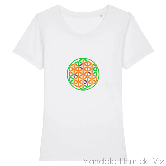 Tee Shirt Femme Fleur de Vie "Energie"