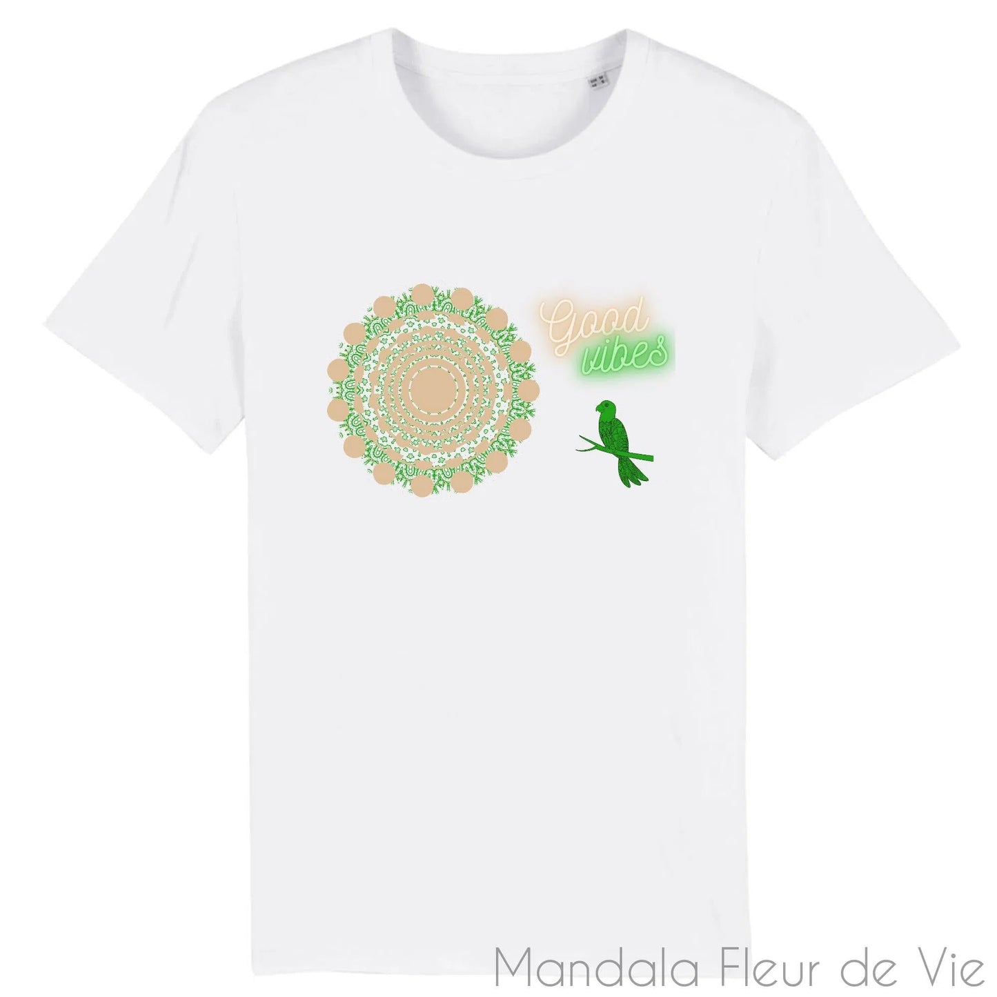 Tee Shirt Mandala Good Vibes