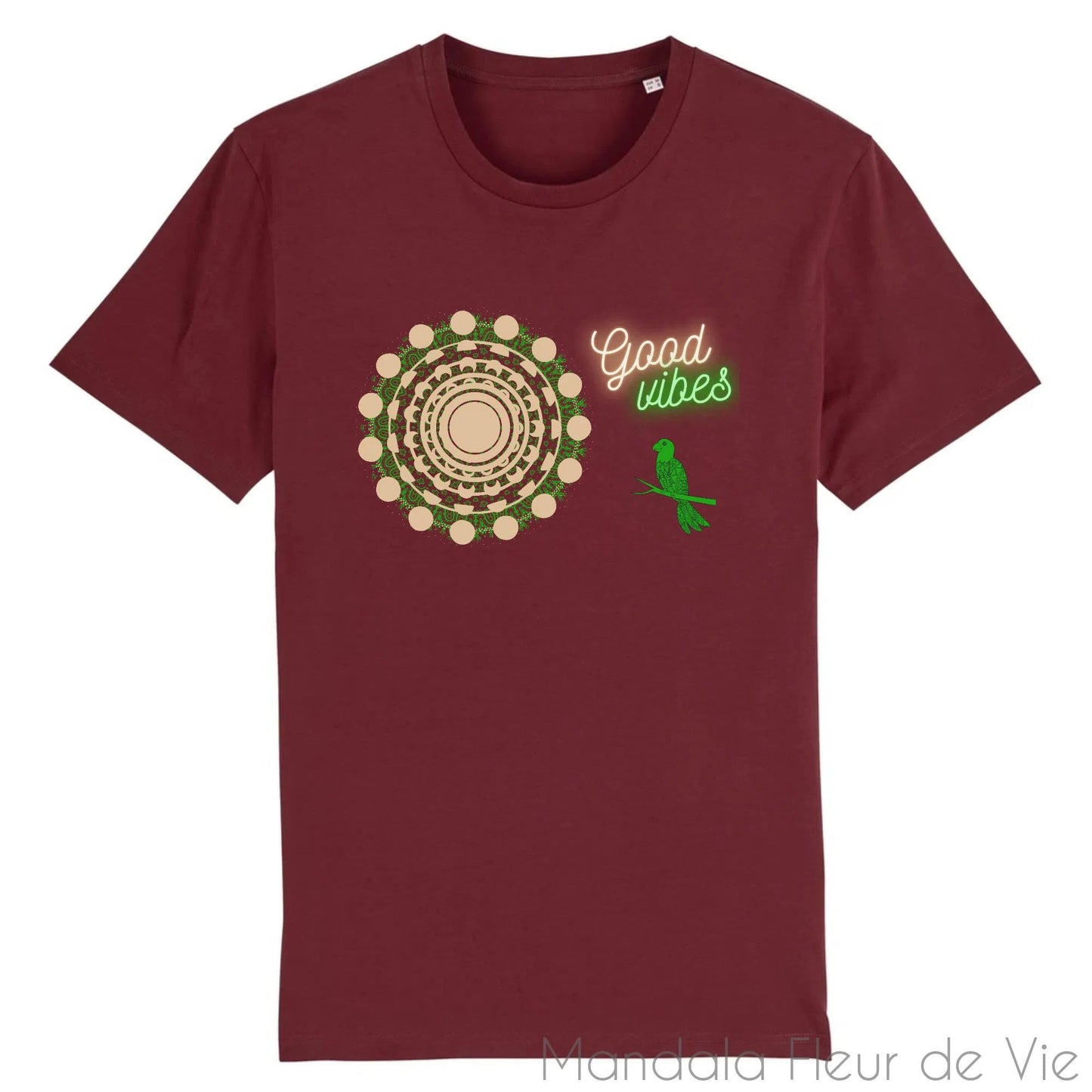 Tee Shirt Mandala Good Vibes