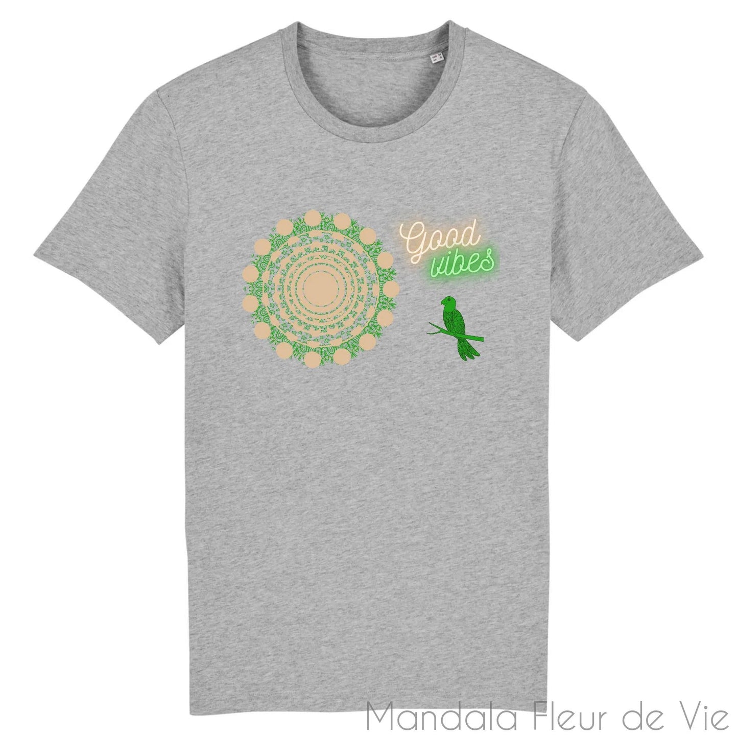 Tee Shirt Mandala Good Vibes