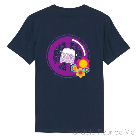 Tee Shirt Mandala Hippie Van Flowers