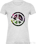 Tee shirt Vintage Peace & Love Femme