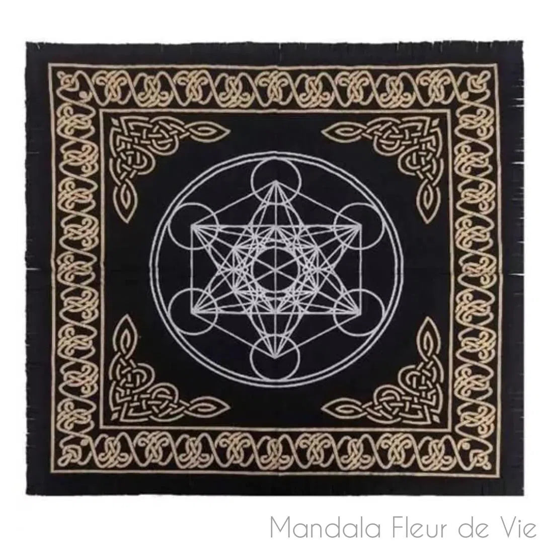 Tissu Cube de Métatron - Mandala Fleur de vie