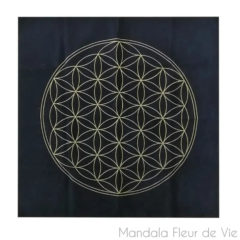 Tissu Fleur de Vie, géométrie sacrée - Mandala Fleur de vie