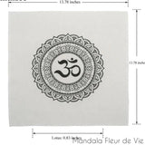 Tissu imprimé Mandala Fleur de Vie Om Mandala Fleur de vie